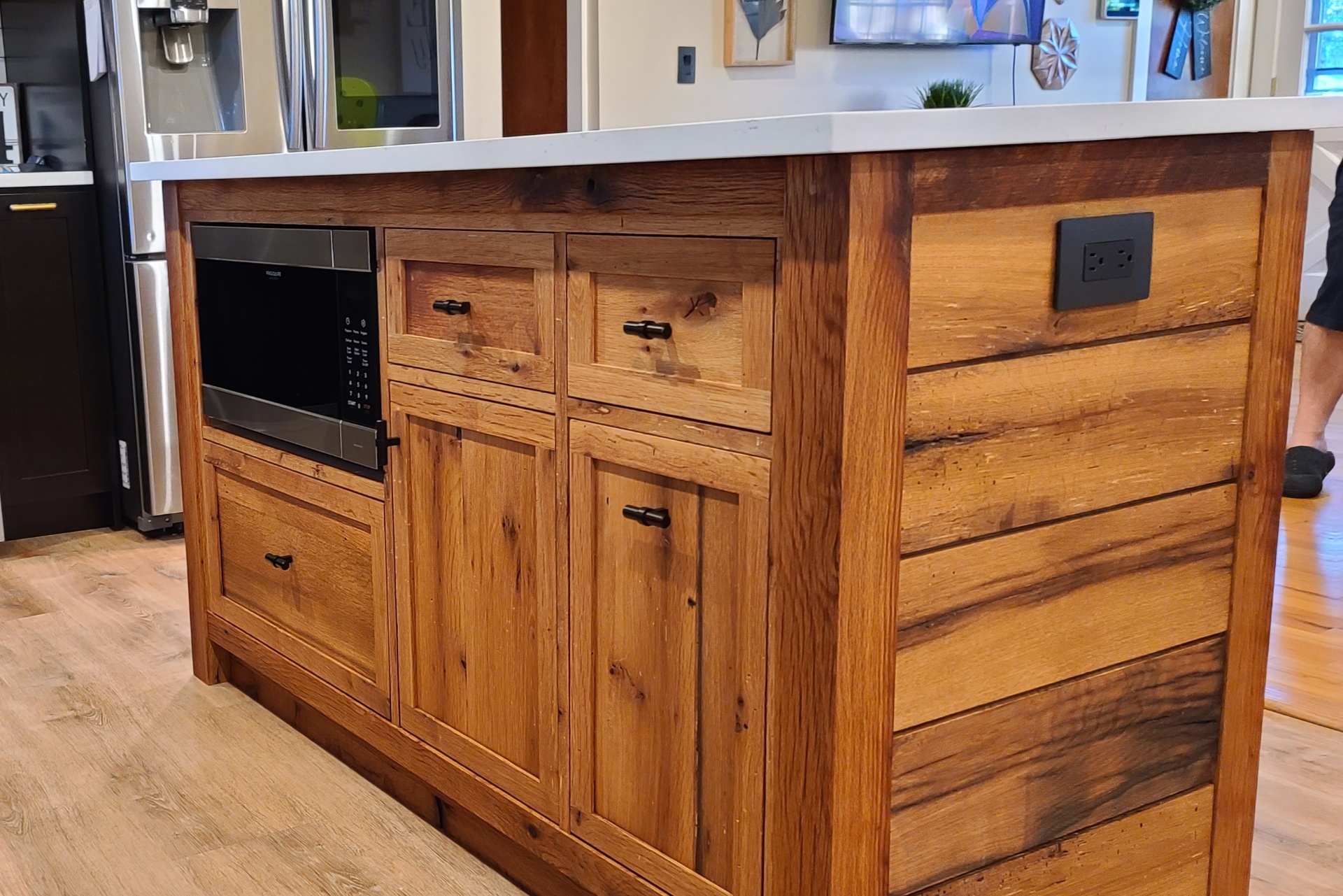 Reclaimed Oak Kitchen Island