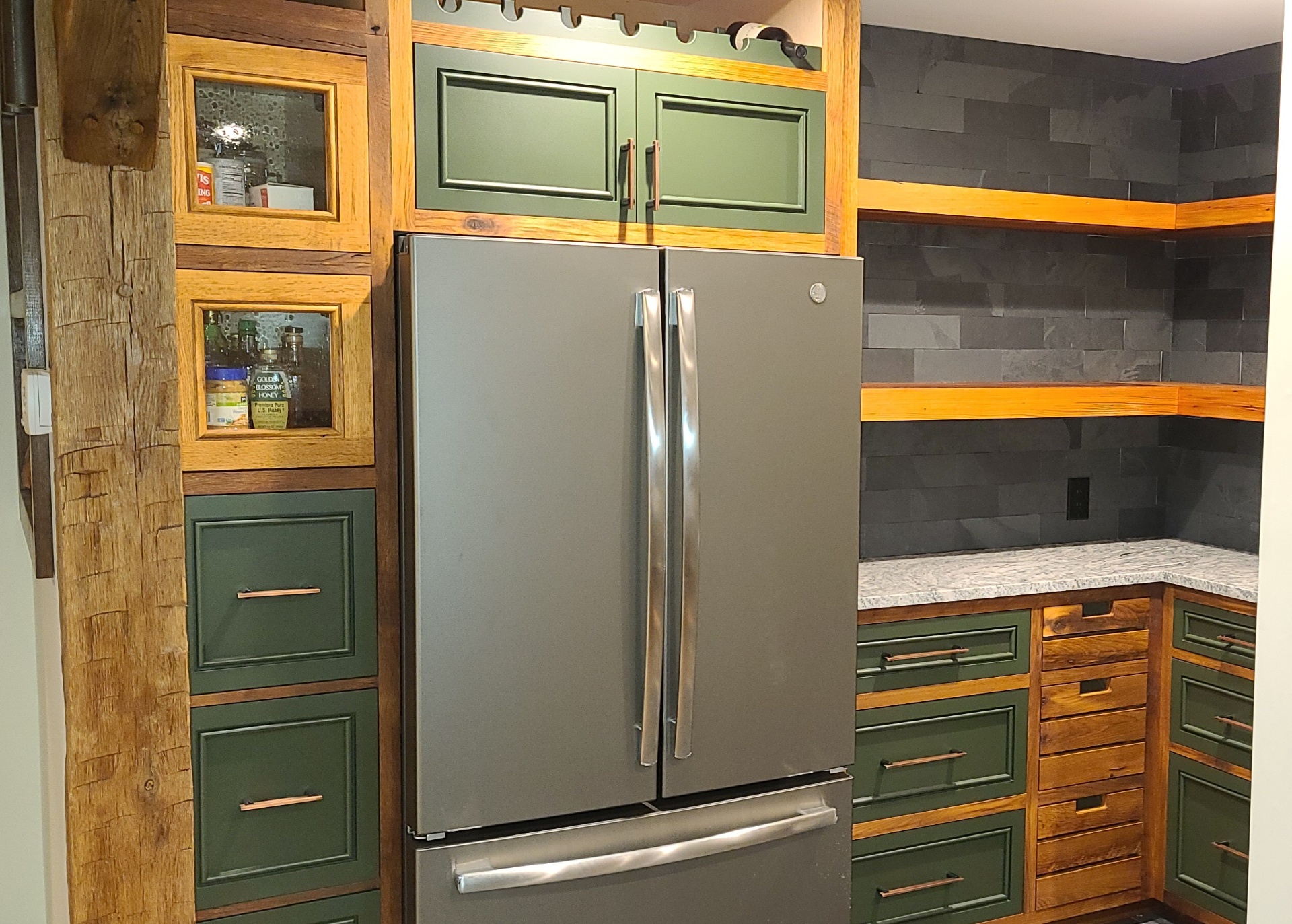 Reclaimed Oak & Sage Kitchen